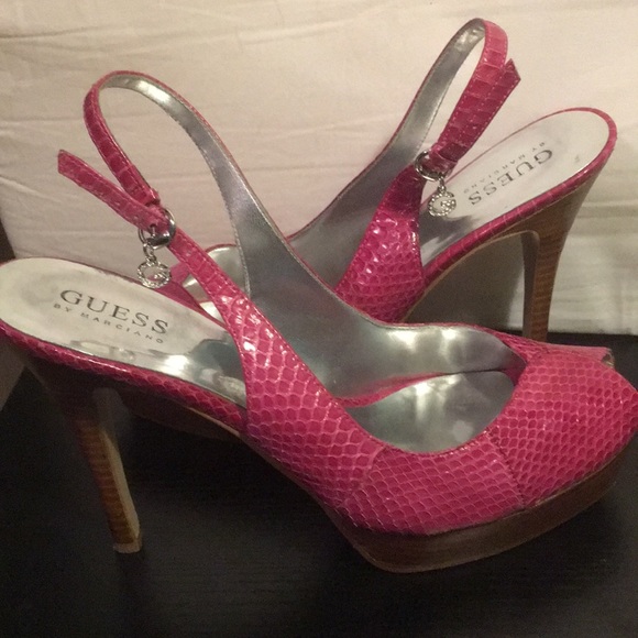 Guess Pink Python 🐍 platform heels 👠 - Picture 6 of 8